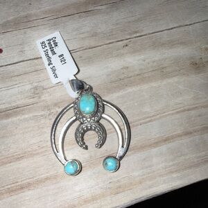 NAJA 925 Silver and Turquoise Pendant